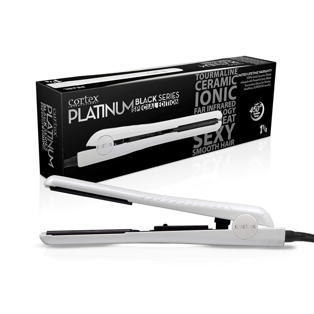'Black Series' Hair Straightener - Pearl 4 cm