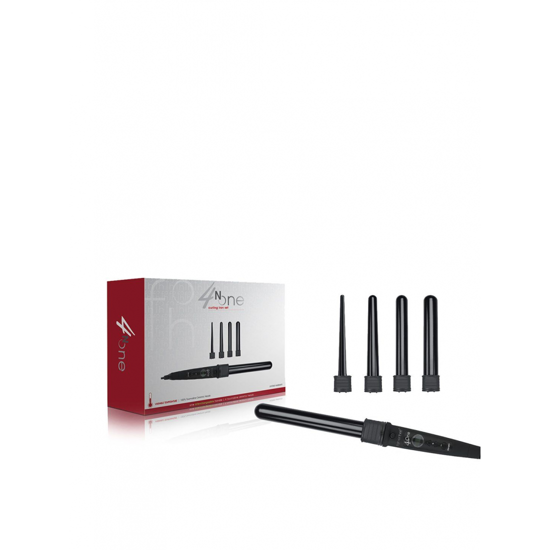 Set de coiffure '4-in-1' - Black 6 Pièces