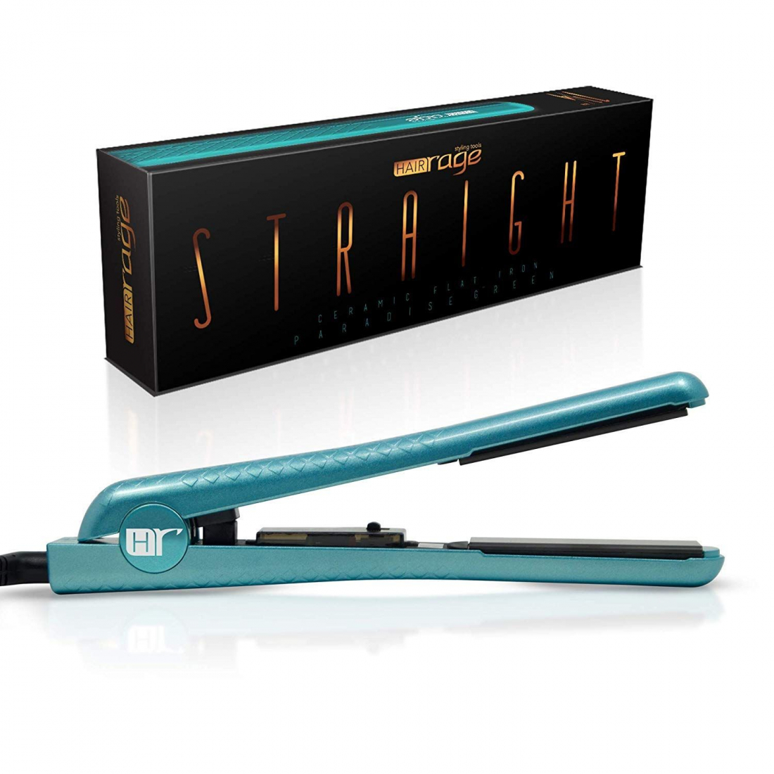 'Straight' Hair Straightener - Paradise Green 4 cm