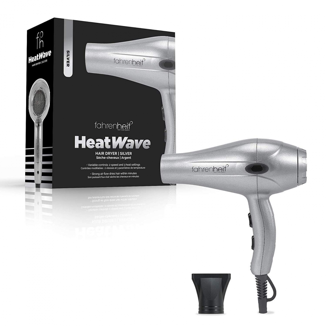 'Heat Wave' Hair Dryer - Silver