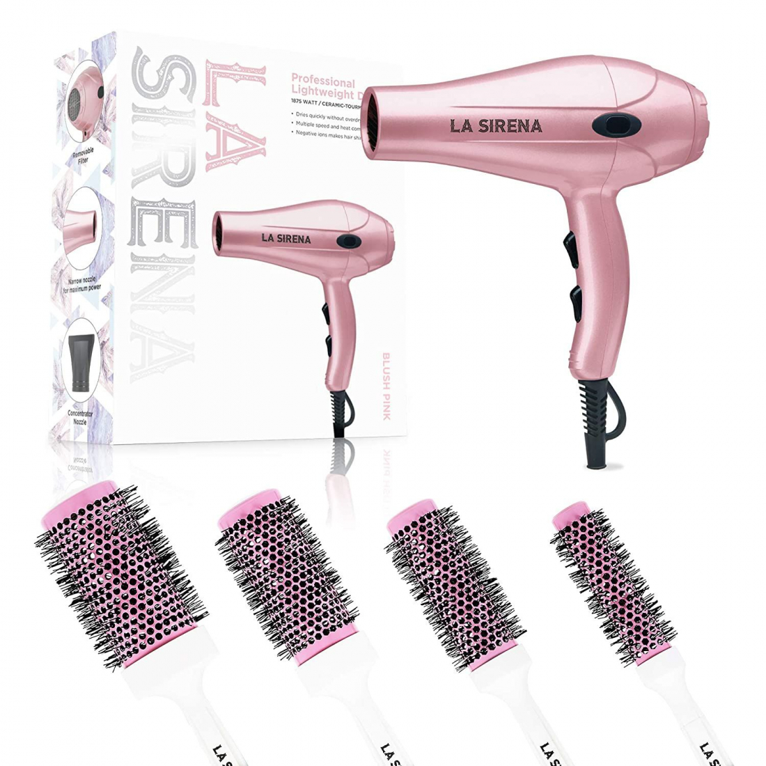 Set de coiffure 'Limited Edition' - Blush Pink 5 Pièces