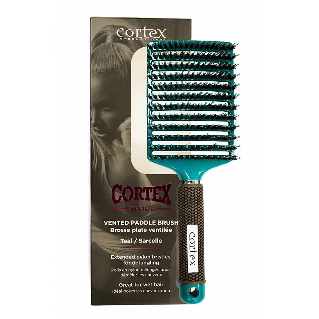 'Sport Vented Detangle' Hair Brush - Teal