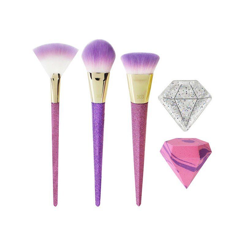 Set de pinceaux de maquillage 'Brush Crush Luminous Glow' - 5 Unités