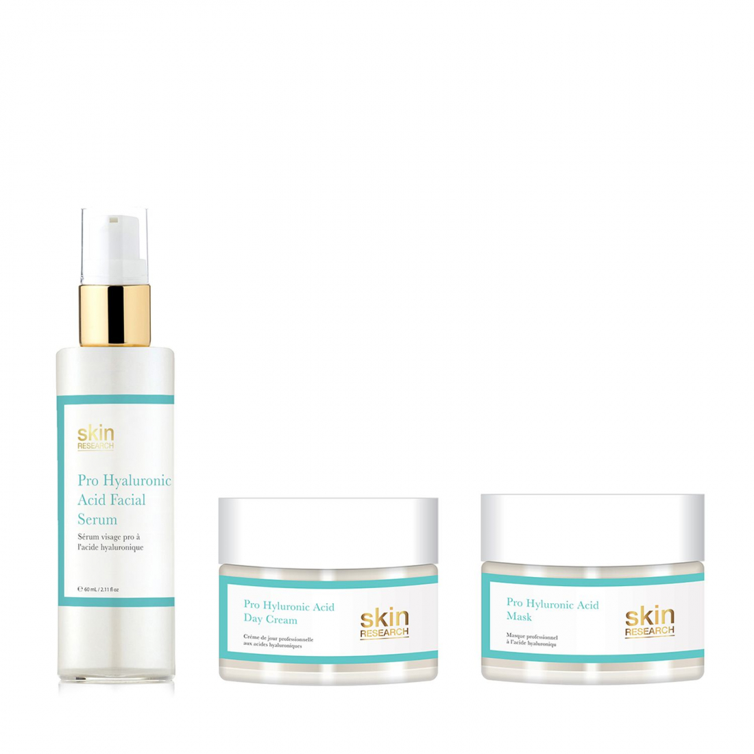 'K3 Skin Research Hyaluronic Acid' Day Cream, Face Mask, Serum - 50 ml