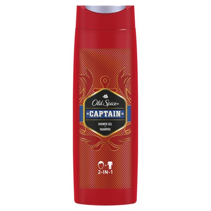 'Captain 2In1' Shampoo & Body Wash - 400 ml