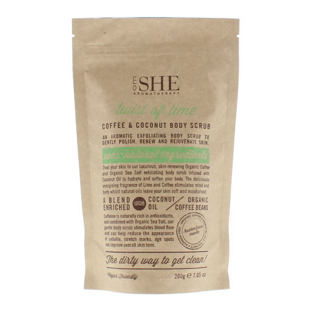 'Coffee & Coconut Twist Of Lime' Body Scrub - 200 g