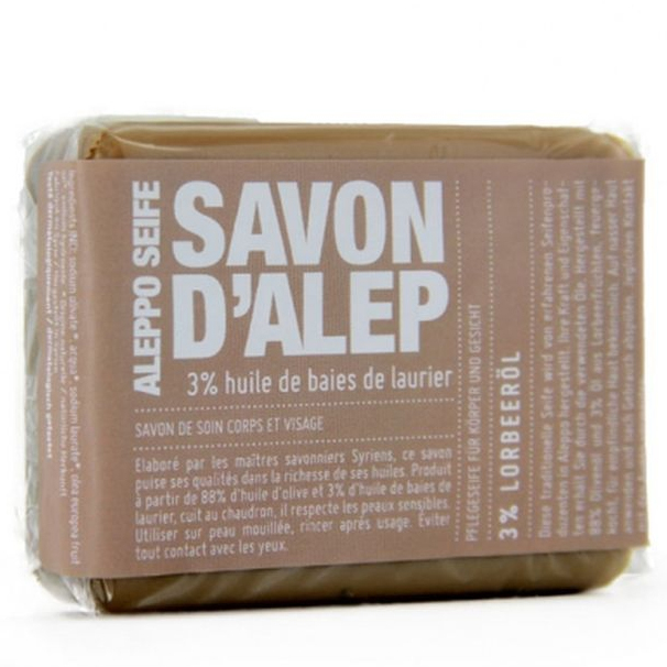 'Aleppo Soap 3% Laurel Oil' Seifenstück - 100 g