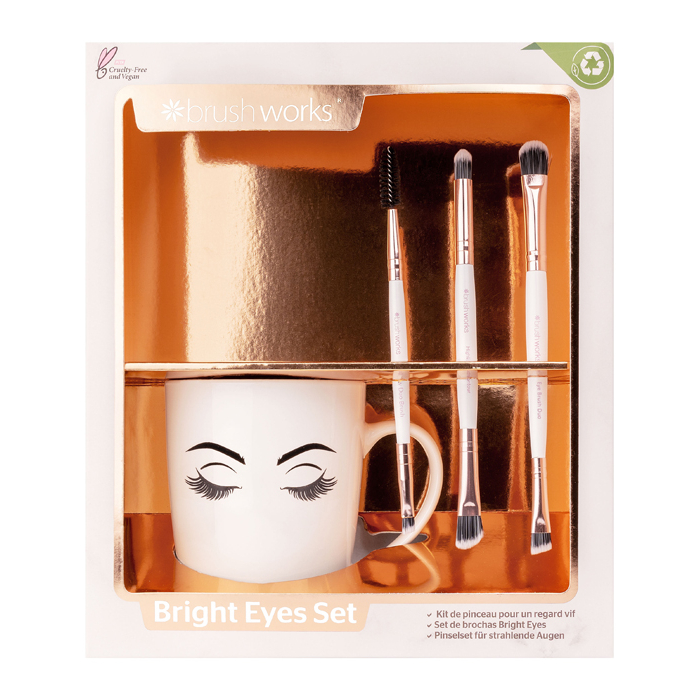Set de pinceaux de maquillage 'Bright Eyes' - 4 Unités