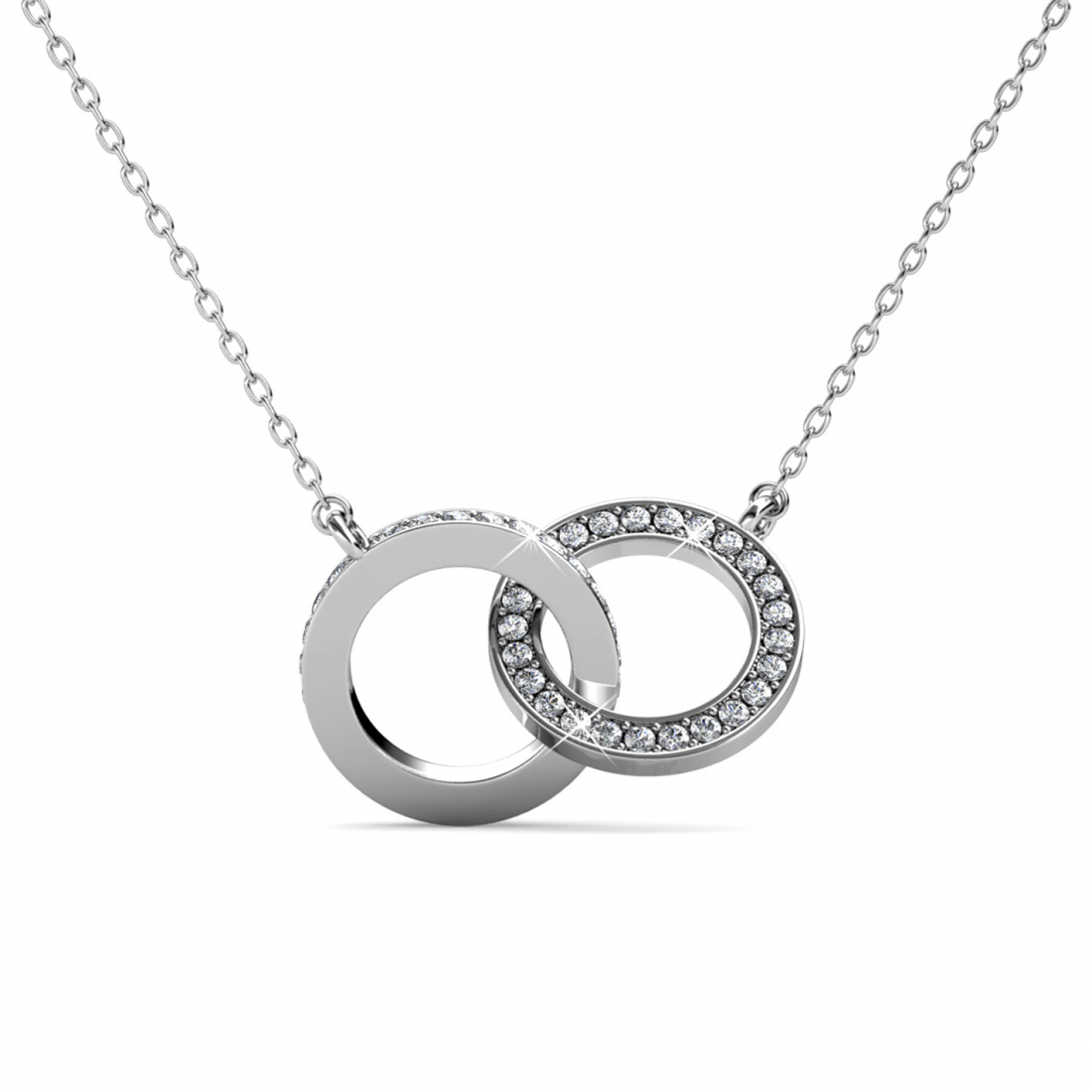 Pendentif sur chaine 'Circle Twin' pour Femmes