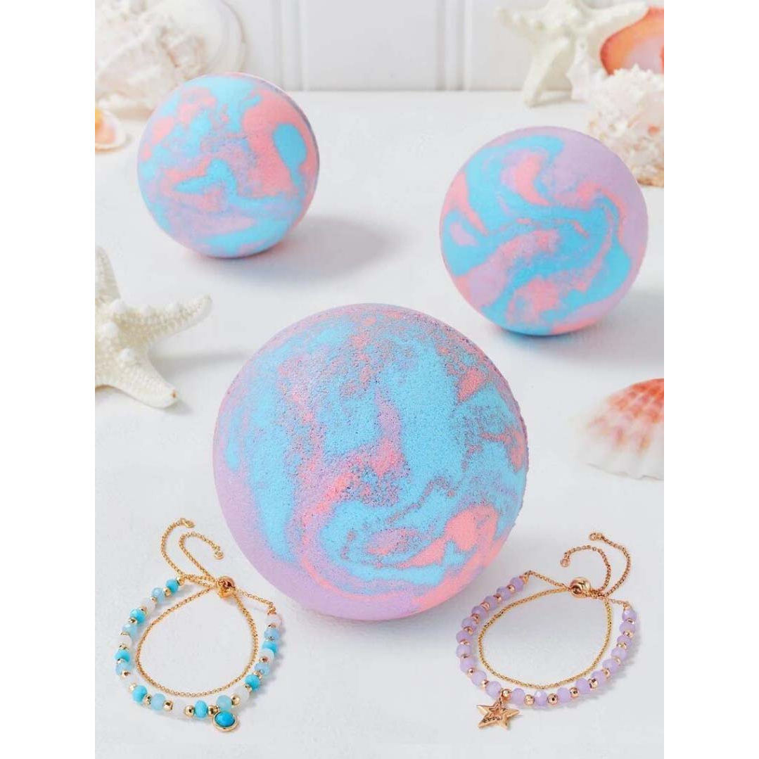'Coconut Beach' Bath Bomb Set - Bracelet Collection 100 g