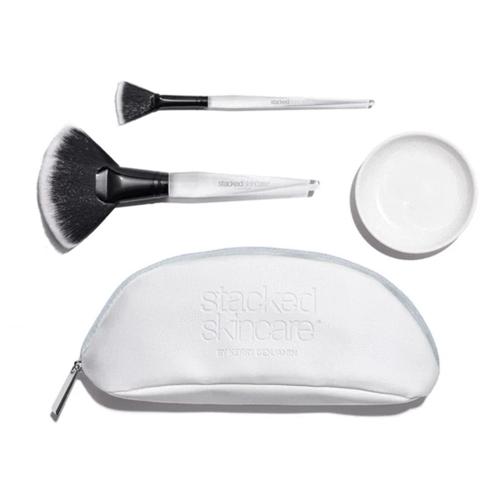 'Body & Face Fan' Brush Set - 3 Pieces