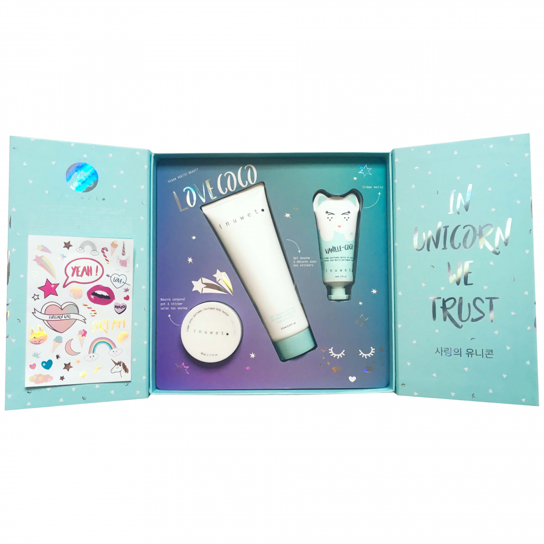 'Magic Stickers' Body Care Set - Vanilla Coconut