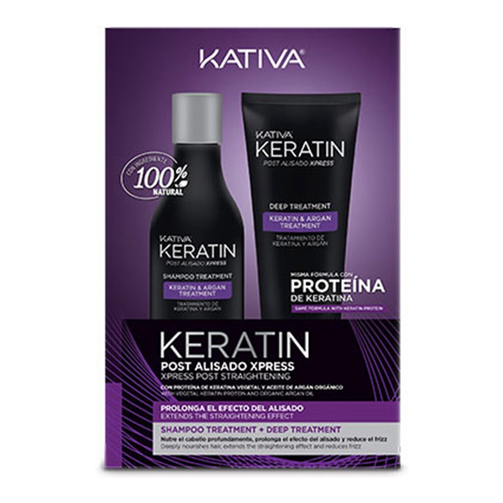 'Keratin Express Post Straightening' Hair Care Set - 2 Pieces