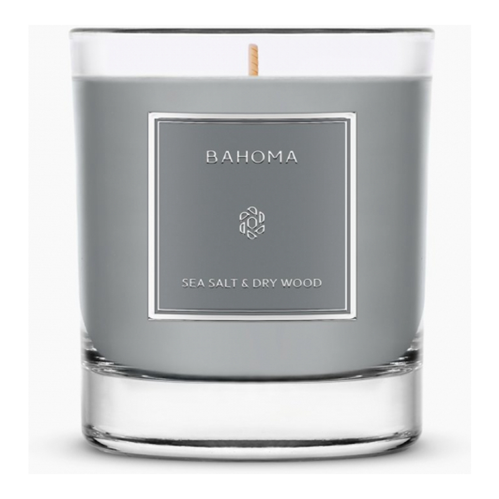 Grande Bougie 'Ash' - Dry Wood & Seasalt 220 g