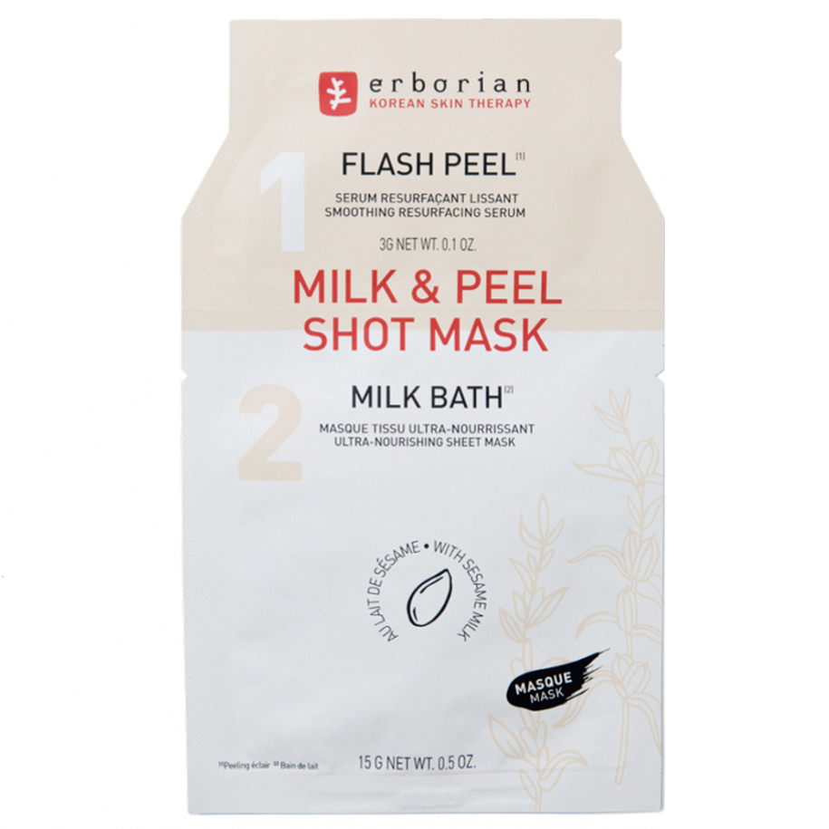 'Milk & Peel Shot Ultra-Nourrissant & Effet Peau Neuve' Tissue-Maske - 18 g