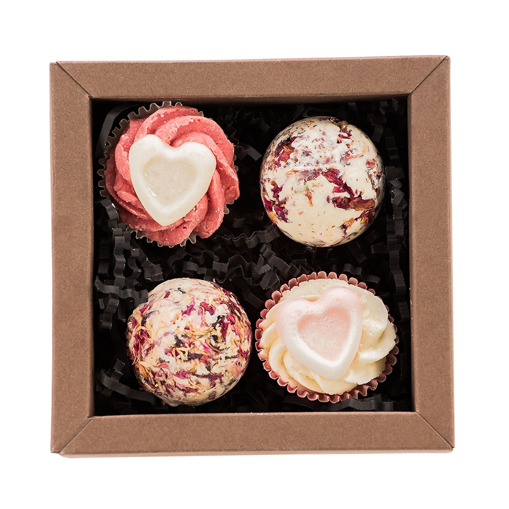 'Rose Amour' Bath Bomb Set -  4 Pieces