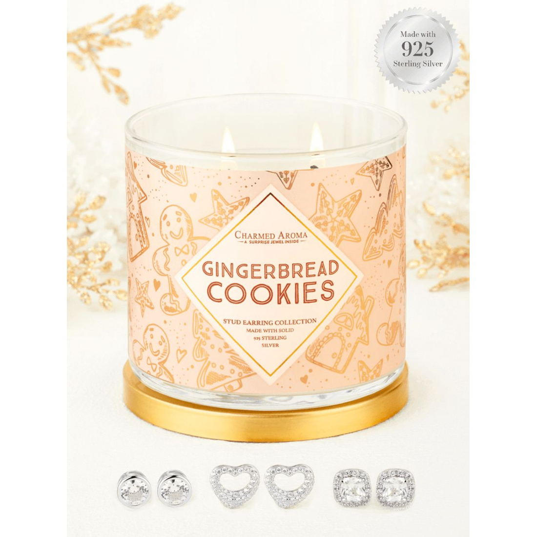 Women's 'Gingerbread Cookies' Candle Set - 500 g