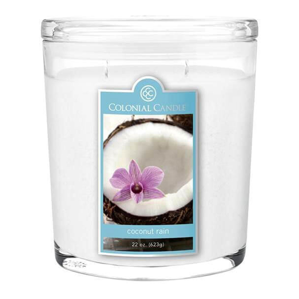 'Colonial Ovals' Scented Candle - Coconut Rain 623 g