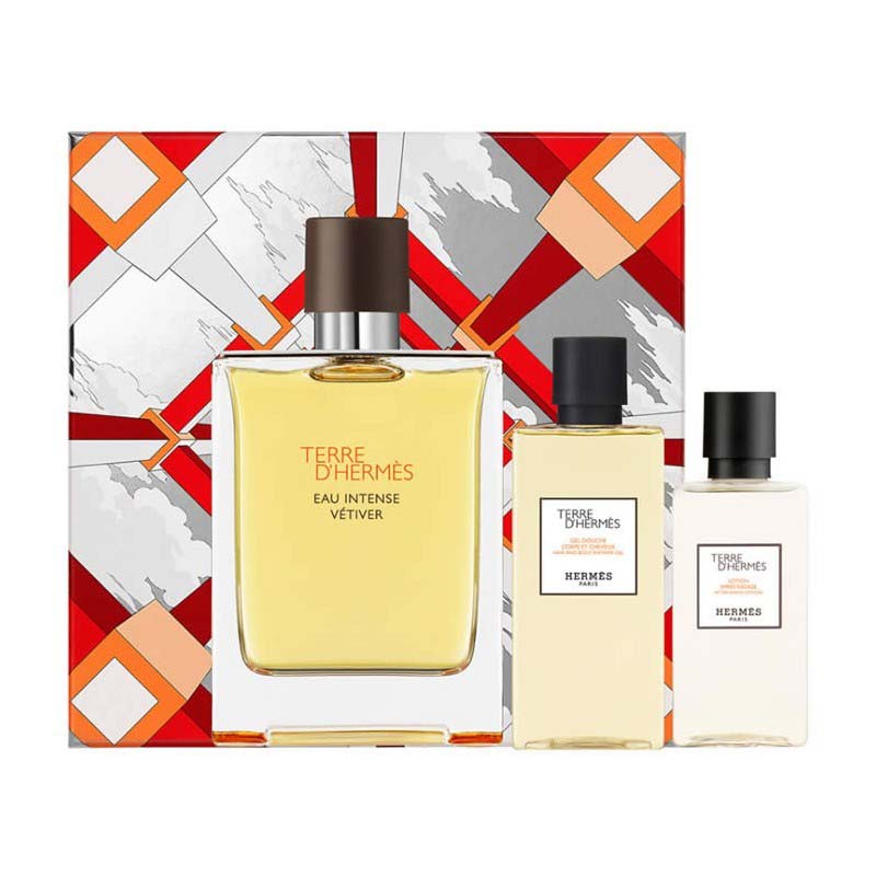 'Terre d'Hermès Eau Intense Vétiver' Coffret de parfum - 3 Pièces