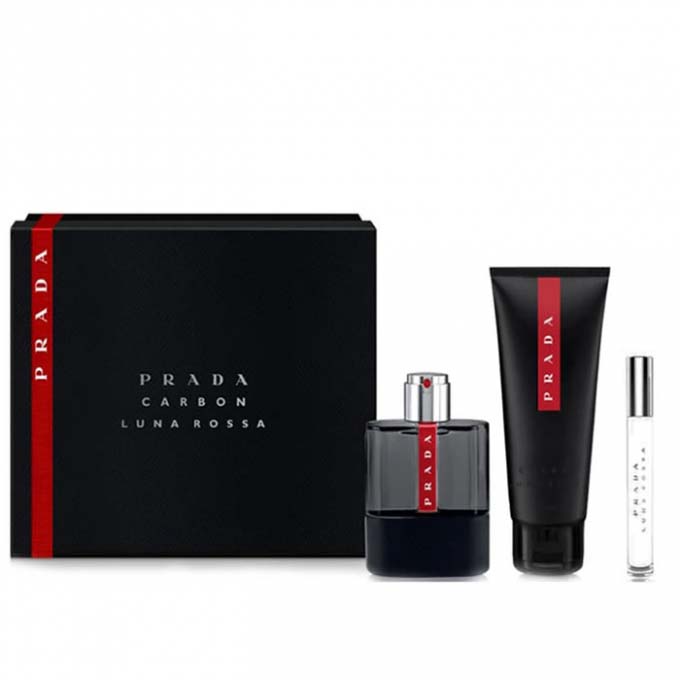 'Luna Rossa Carbon' Coffret de parfum - 3 Pièces