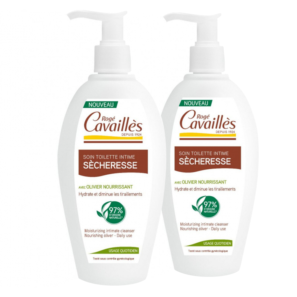 'Hydra Sécheresse' Intimate Cleansing Gel - 250 ml, 2 Pieces