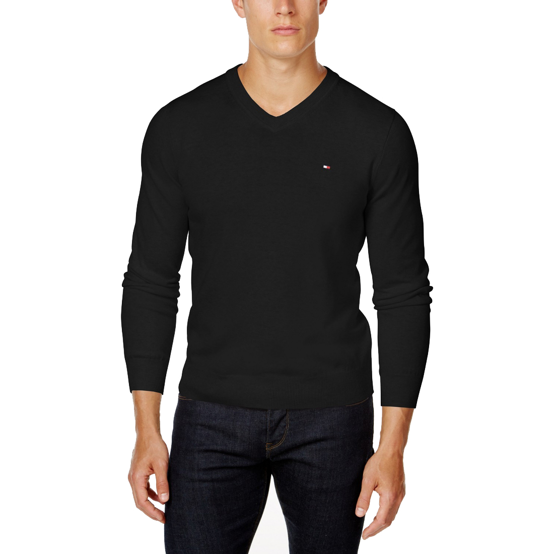 Pull 'Essential Solid V-Neck' pour Hommes