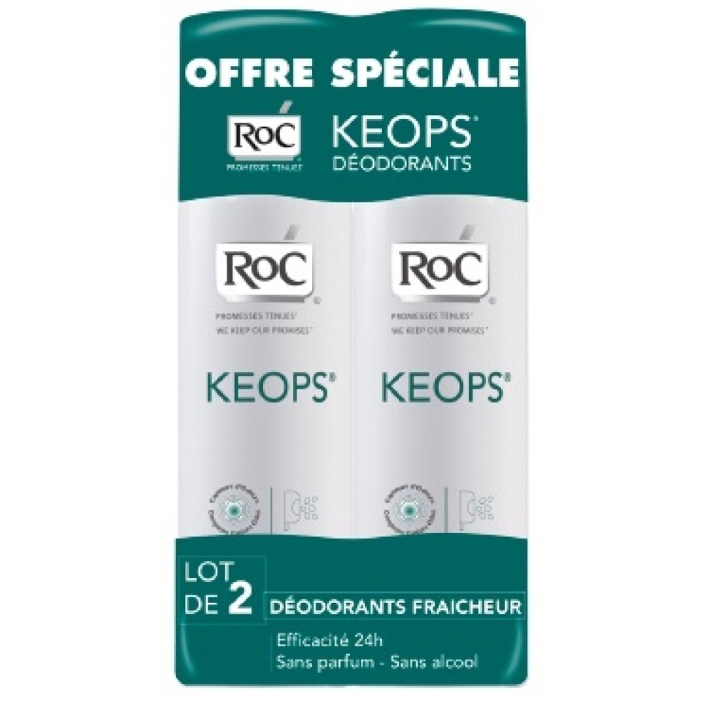 'Keops Fraicheur 48H' Spray Deodorant - 2 Pieces