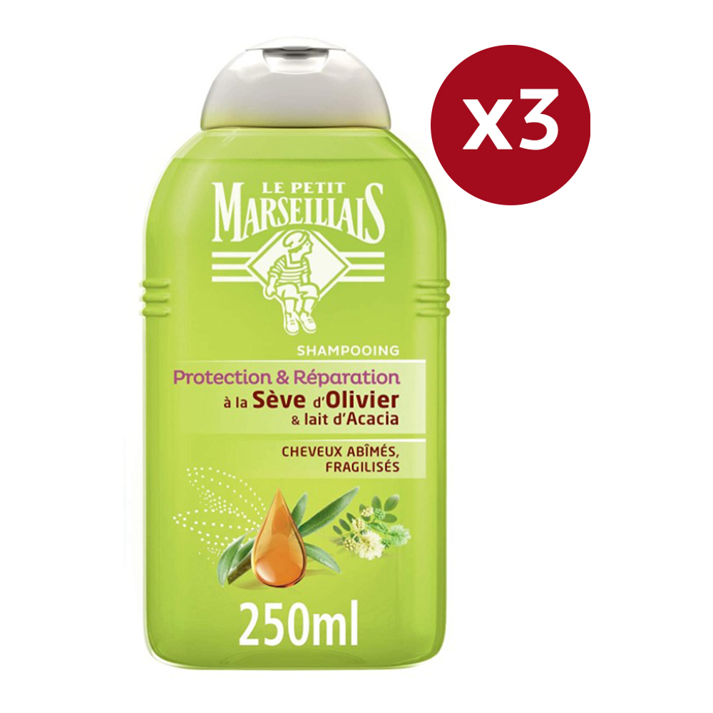 Shampoing 'Protection et Réparation' - 250 ml, 3 Pack