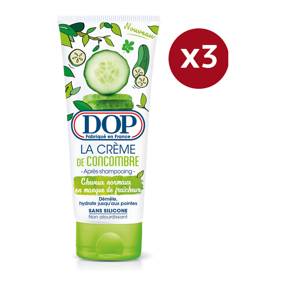 Après-shampoing 'Cucumber' - 200 ml, 3 Pack