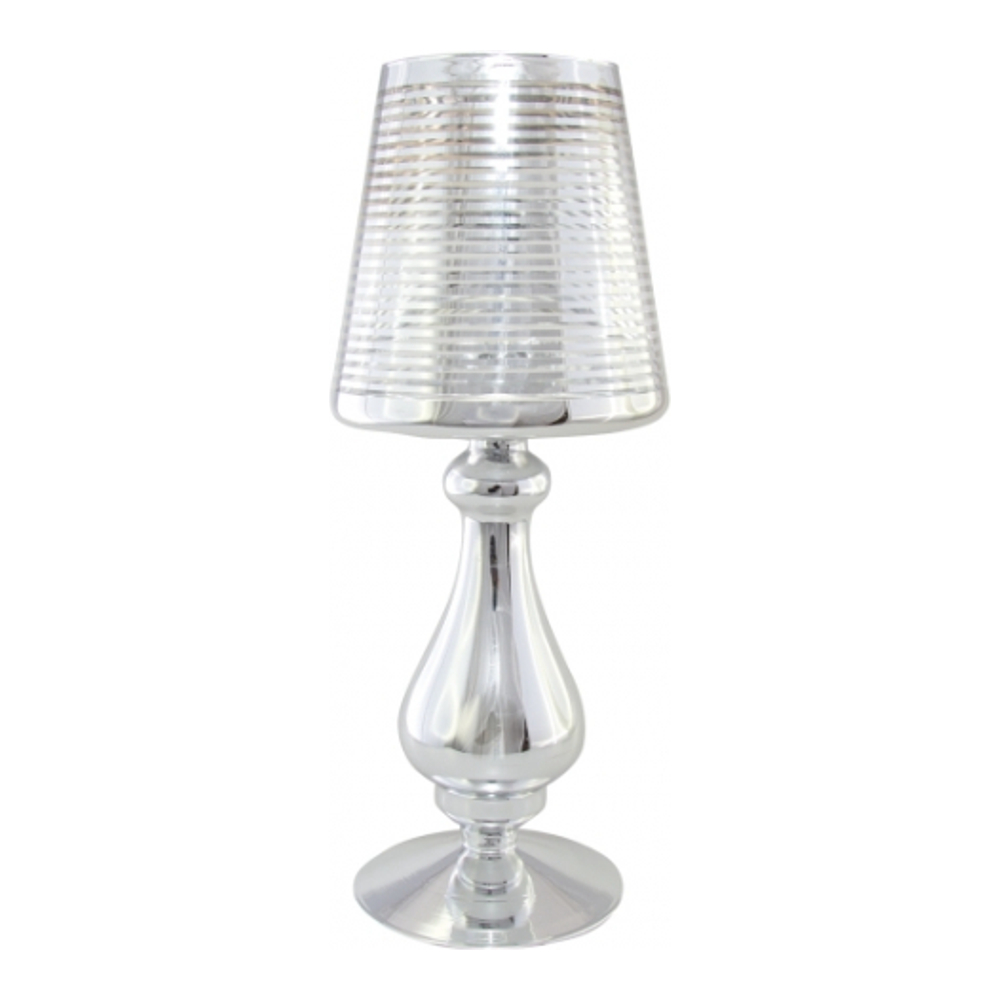 'Stripes Small' Candle Lamp - 13.3 x 13.3 x 34 cm