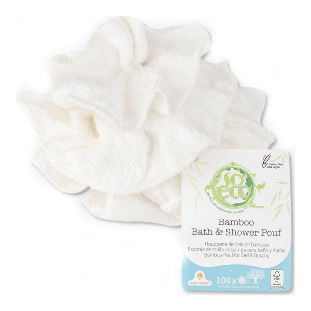 'Bamboo' Shower Pouf