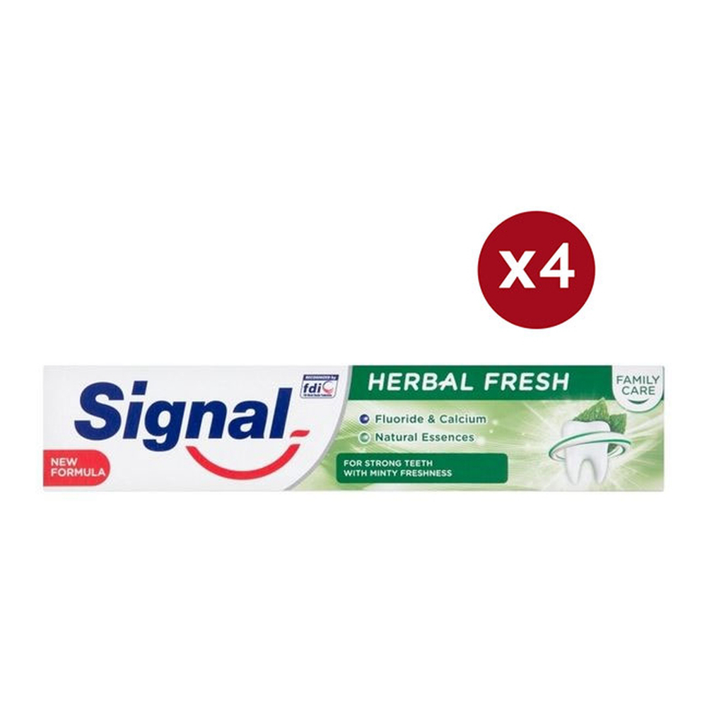 'Herbal Fresh' Toothpaste - 75 ml, 4 Pack