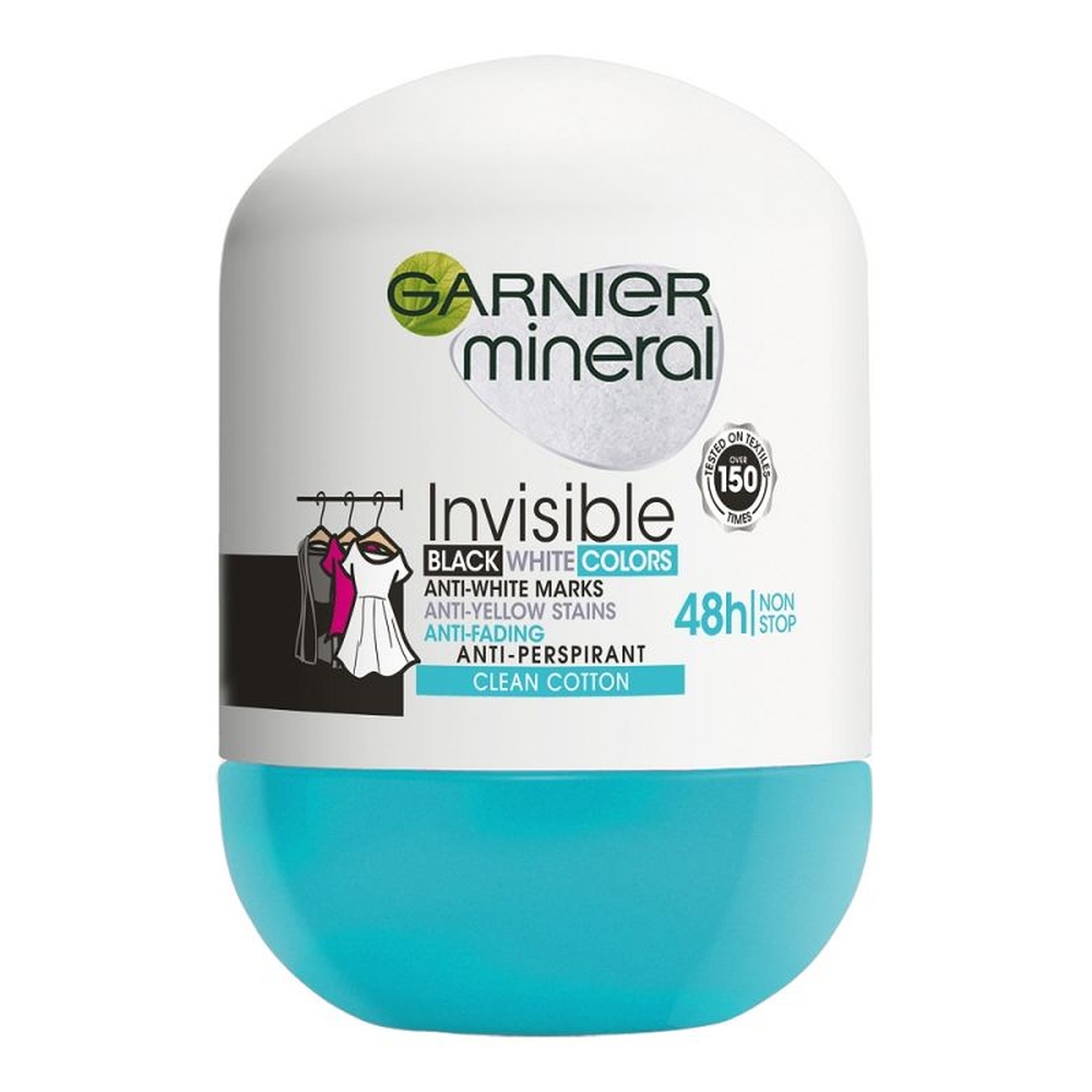 Déodorant anti-transpirant 'Mineral Invisible 48h Clean Cotton' - 50 ml