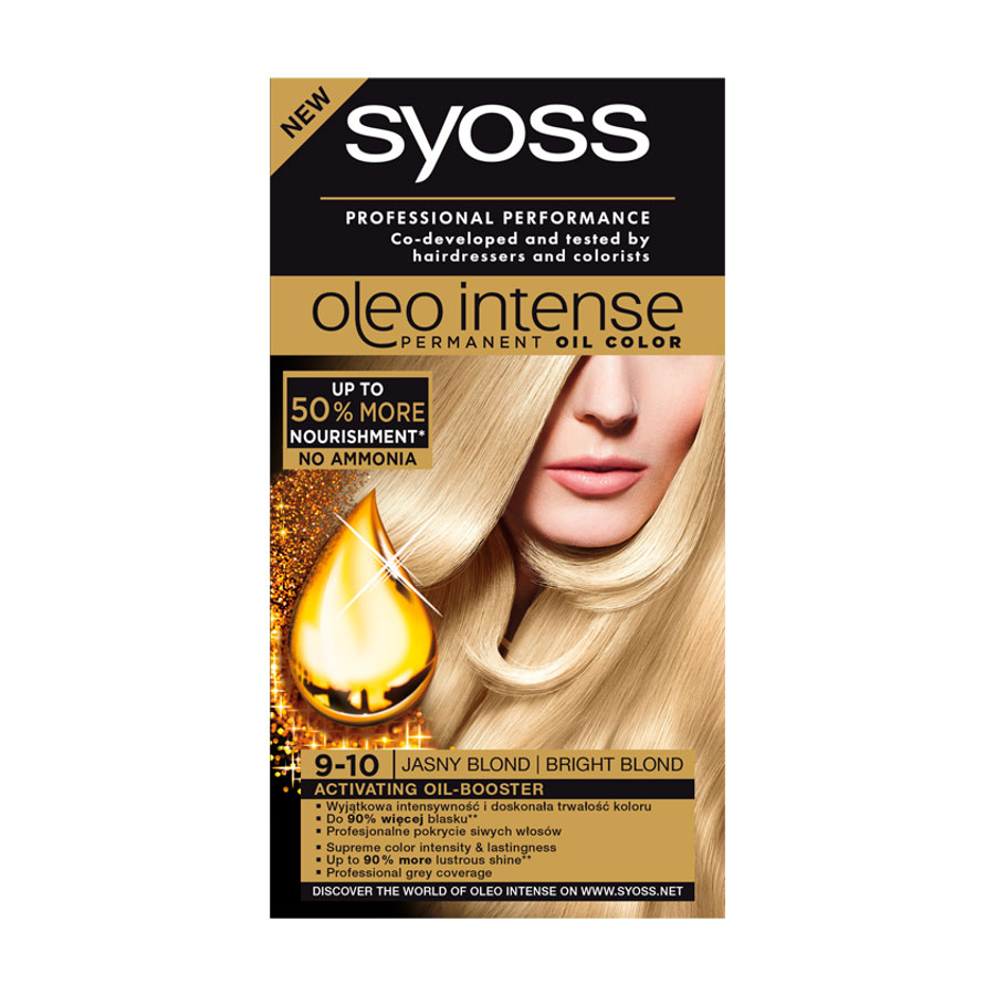 Teinture pour cheveux 'Oleo Intense Permanent Oil' - 9-10 Bright Blonde