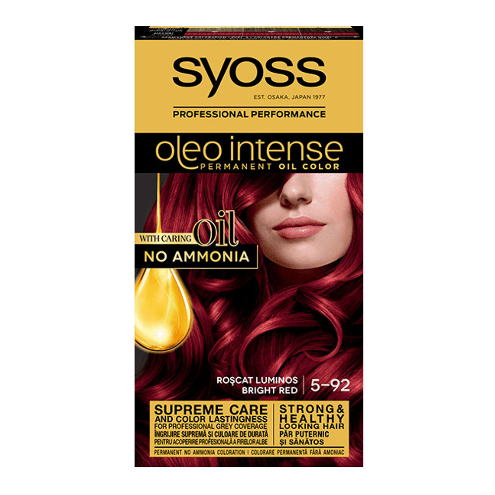 'Oleo Intense Permanent Oil' Hair Dye - 5-92 Bright Red