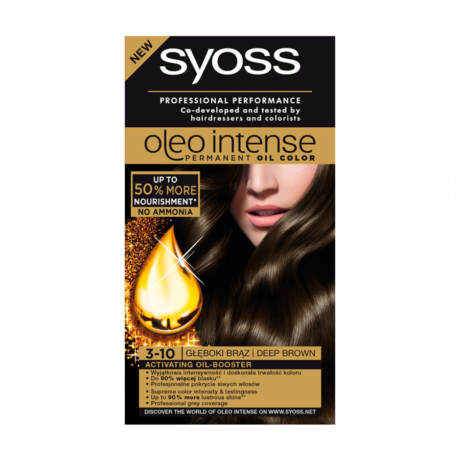 'Oleo Intense Permanent Oil' Haarfarbe - 3-10 Deep Brown