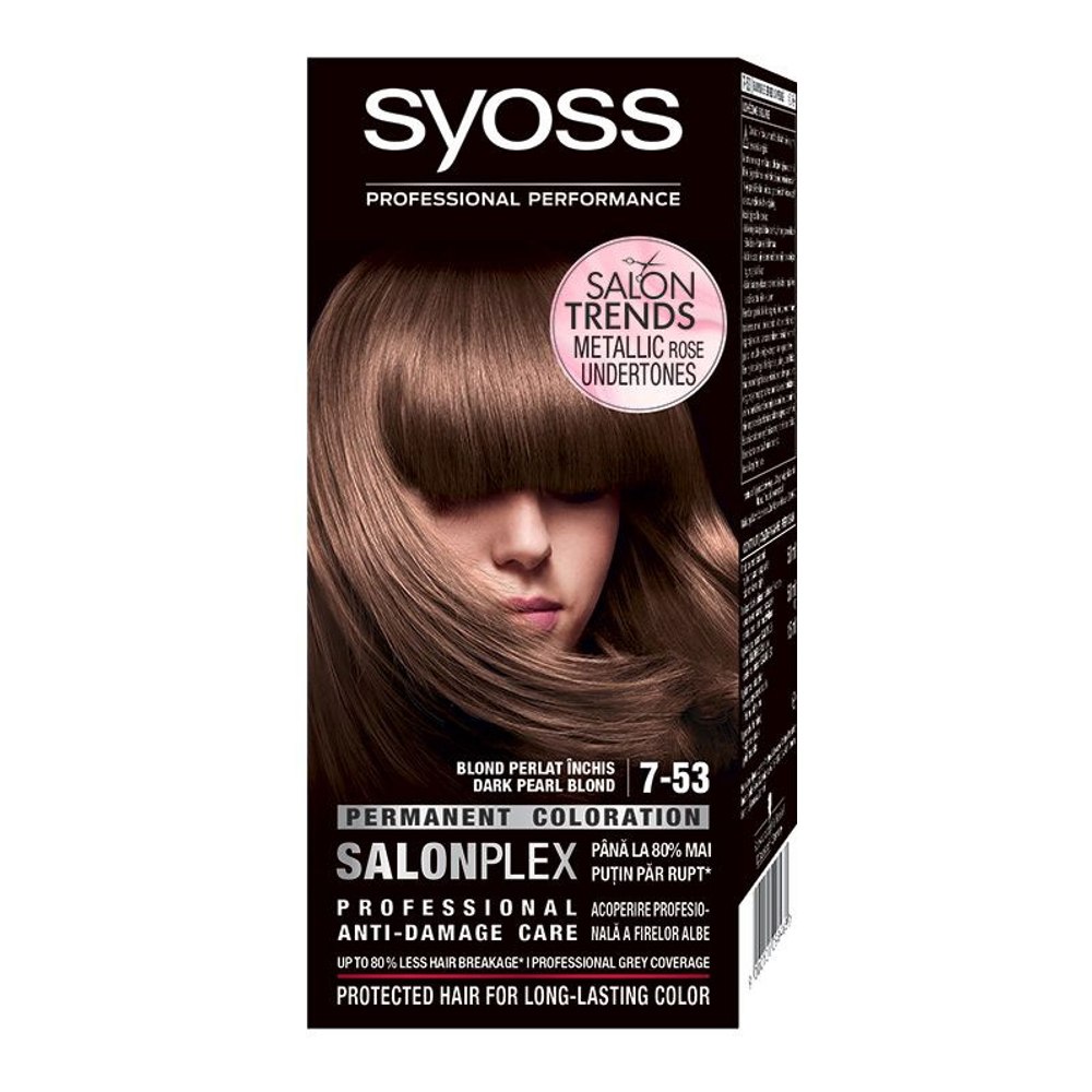 'SalonPlex Permanent' Hair Dye - 7-53 Dark Pearl Blonde