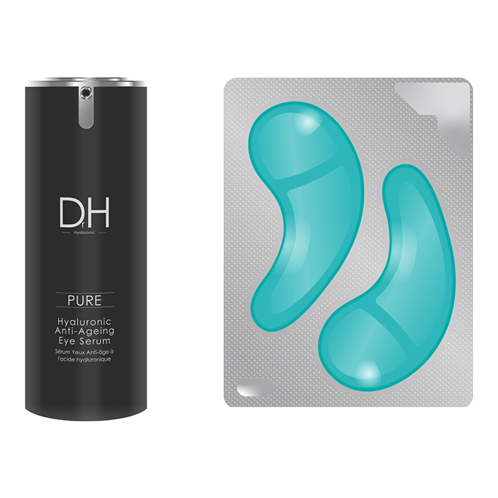 'Hyaluronic Acid' Eye Pads, Eye serum - 2 Pieces