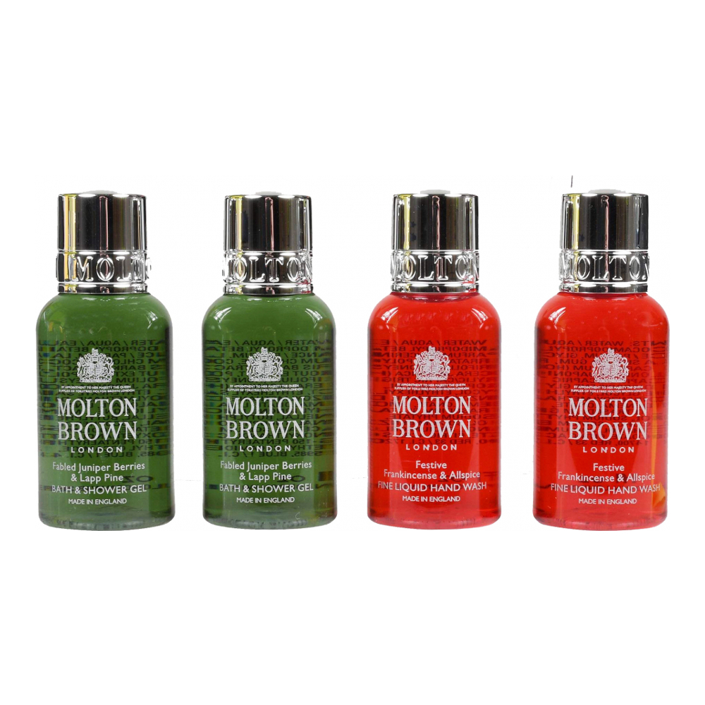 'Festive Frankincense & Allspice + Fabled Juniper Berries & Lapp' Body Care Set - 4 Pieces