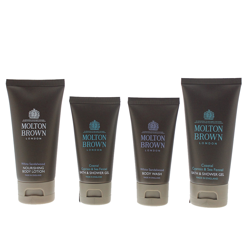 'Coastal Cypress & Sea Fennel + White Sandalwood' Body Care Set - 4 Pieces