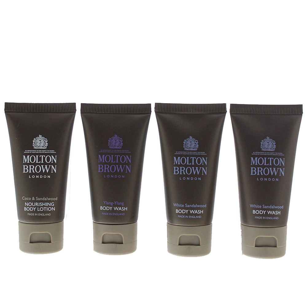 'Coco Sandalwood + Ylang Ylang + White Sandalwood' Body Care Set - 4 Pieces