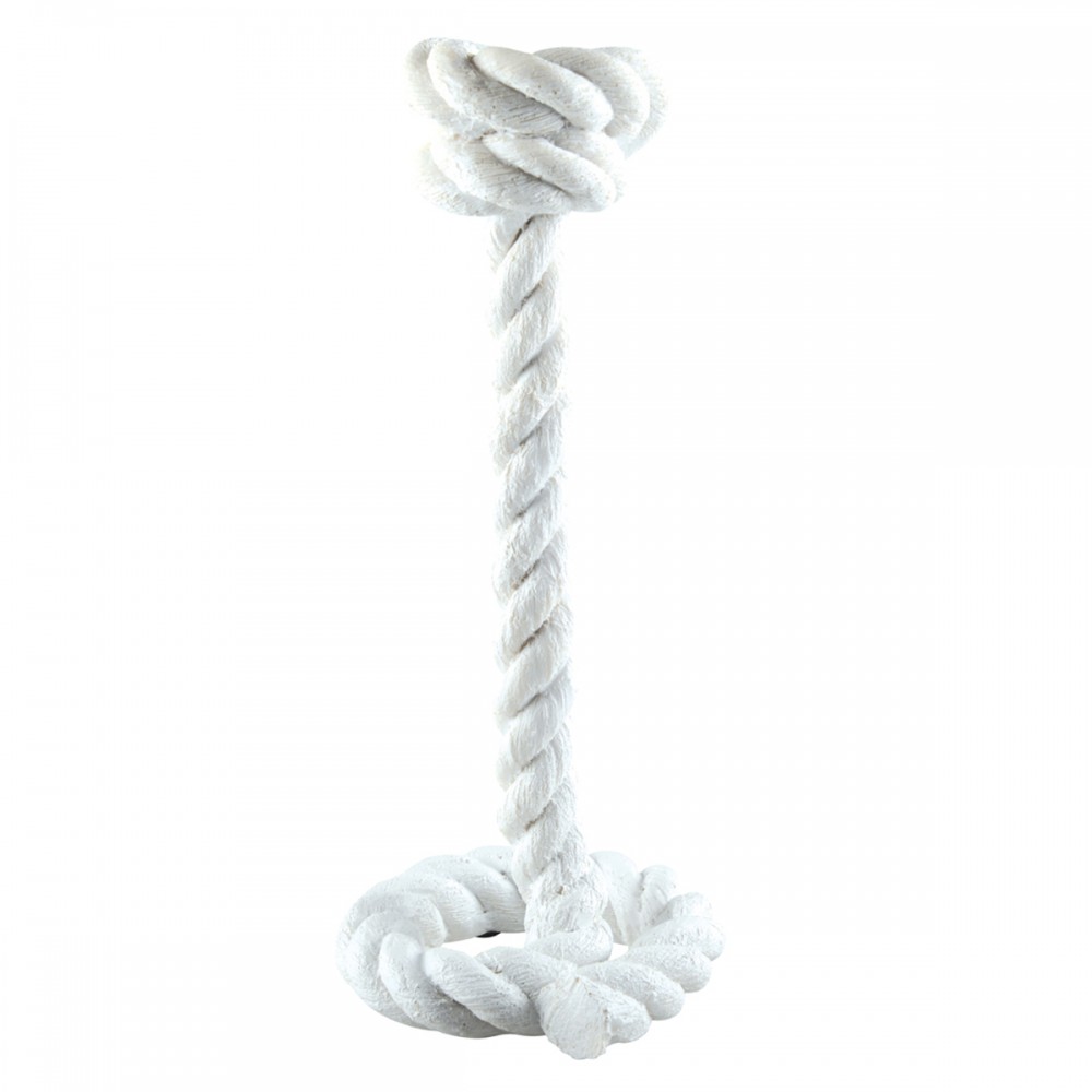 'Rope Candlestick' Candle Holder - 12x11x27 cm