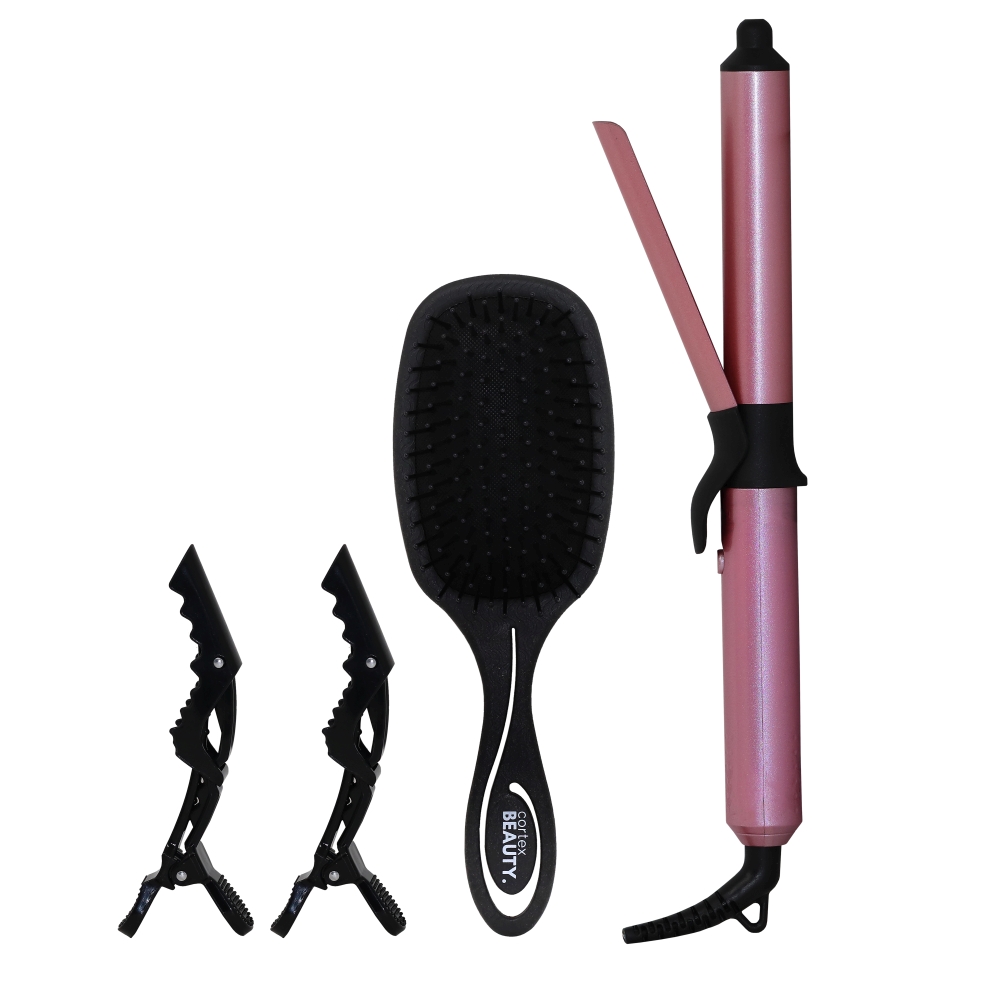 Hair Curler & Hair Brush Set