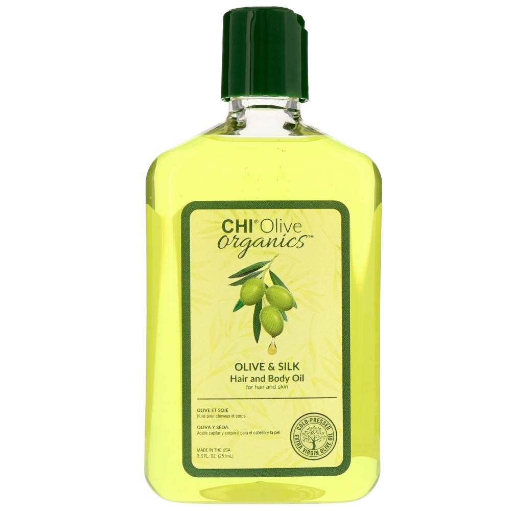 'Olive Organics Silk' Hair & Body Oil - 251 ml