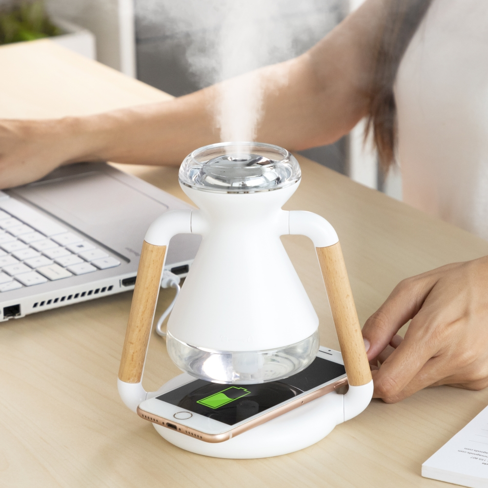 3-In-1 Wireless Charger, Aroma Diffuser And Humidifier Misvolt