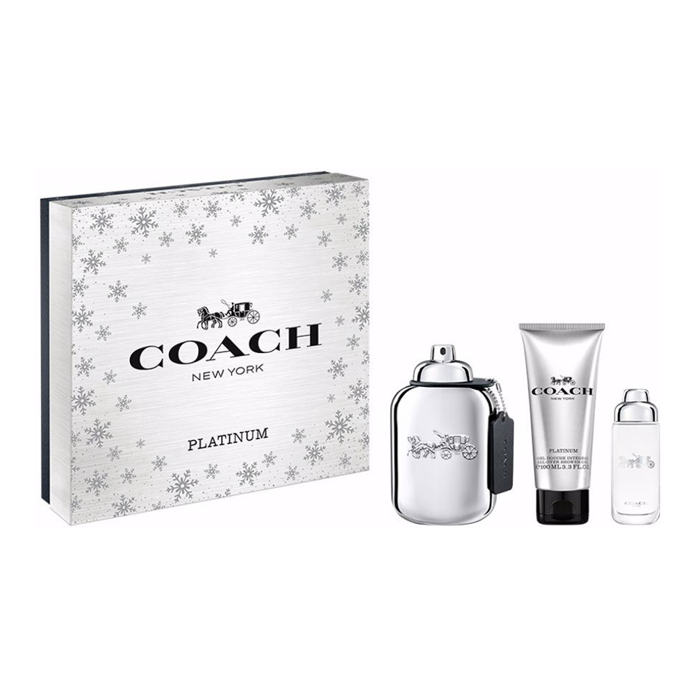 'Coach Platinum' Coffret de parfum - 3 Pièces