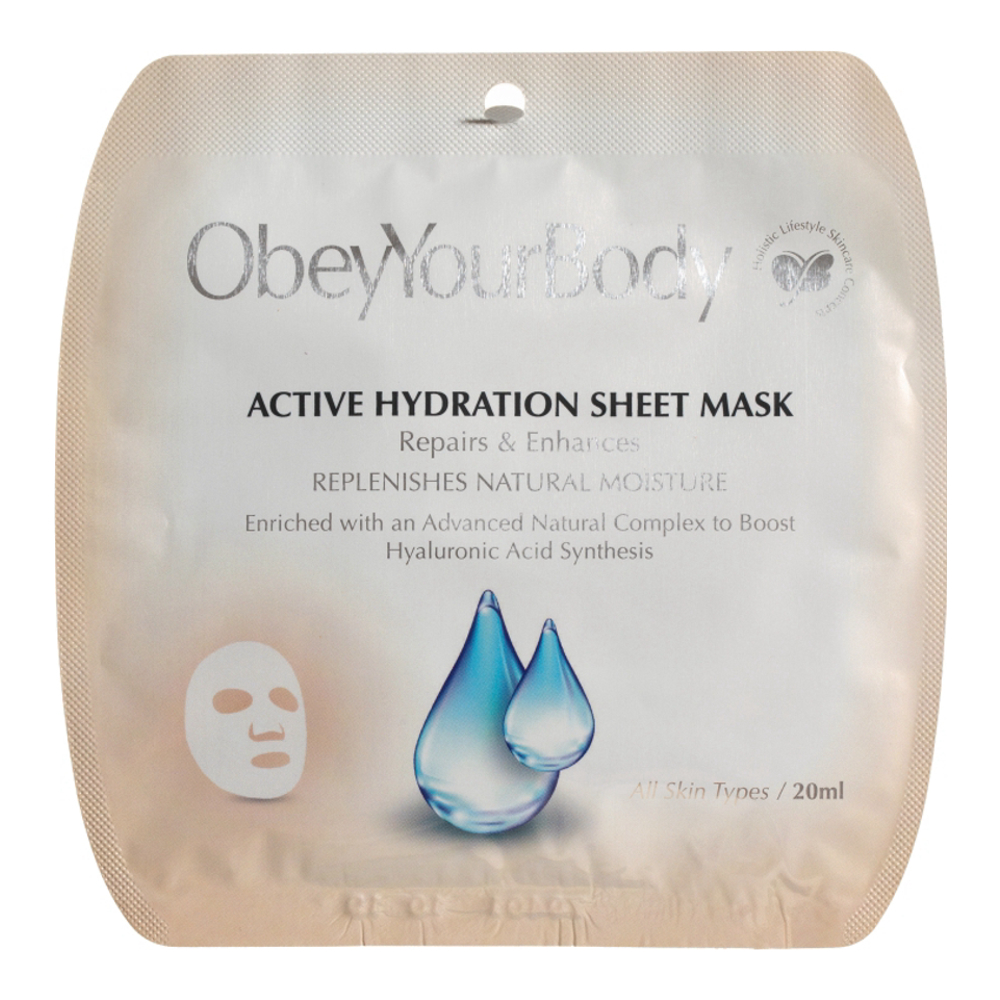 Masque visage en tissu 'Active Hydration'