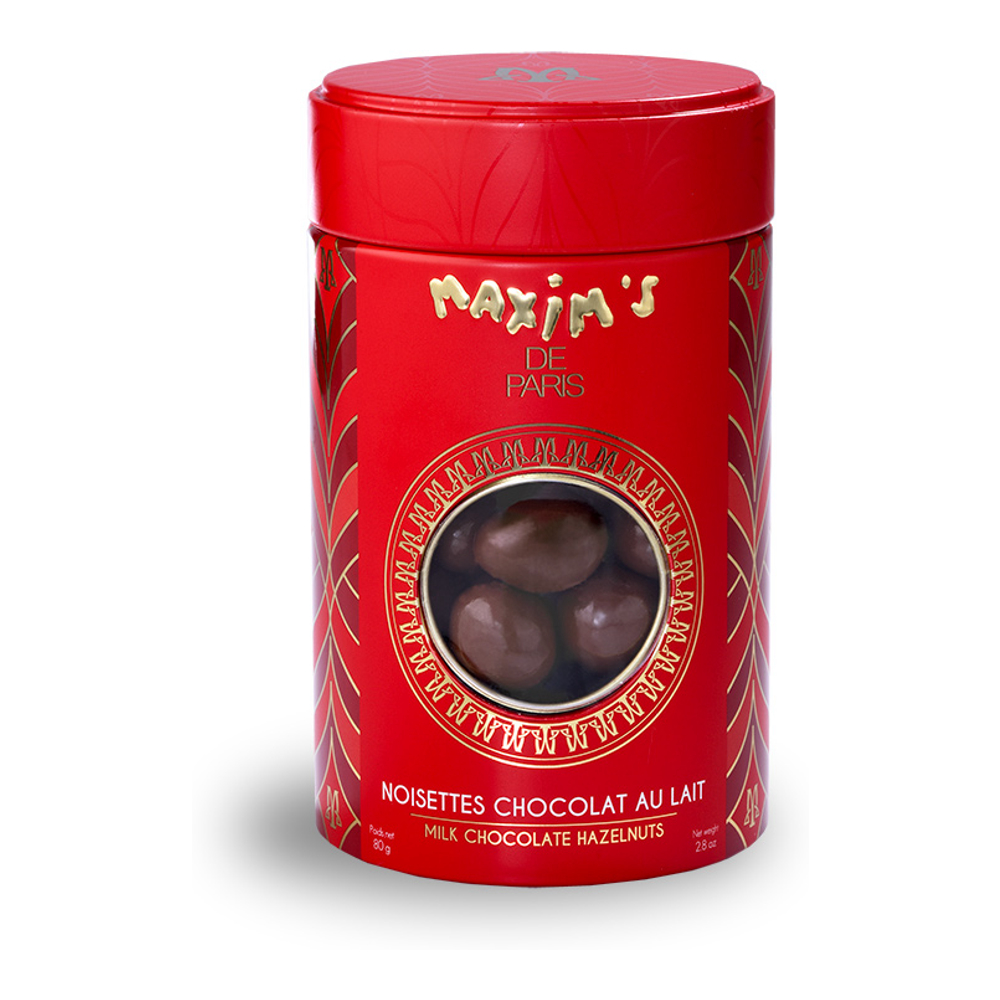 Boîte Métal Noisettes Chocolat Lait