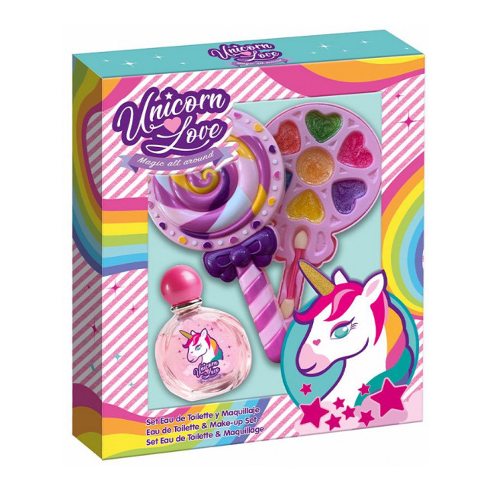 'Unicorn Love Piruleta' Make-up Set - 9 Pieces