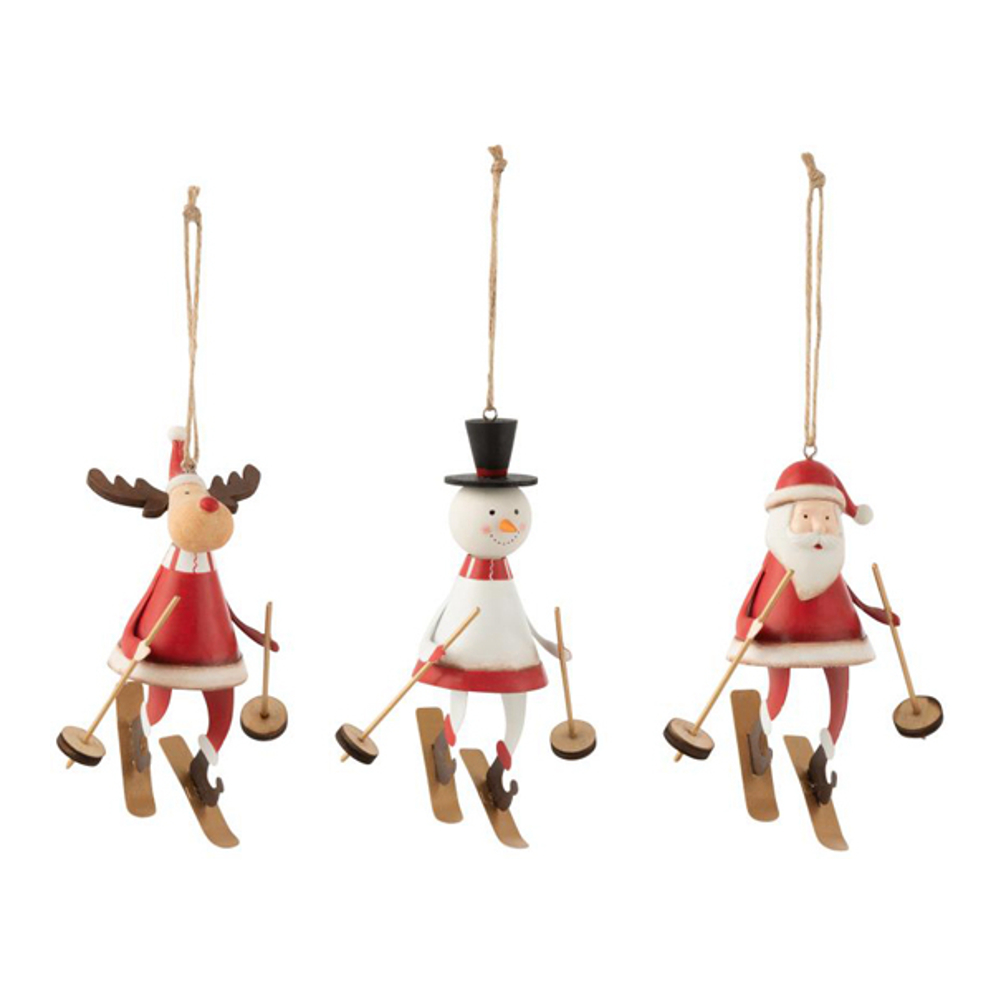 'Santa Claus/Reindeer/Snowman' Christmas Ornaments - 3 Pieces